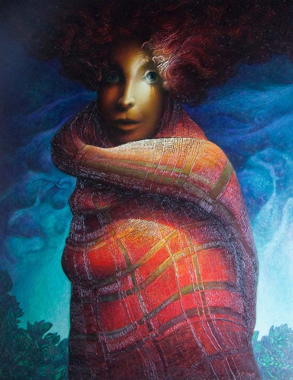 L'ultima rossa - OLIO SU TELA, 70x90 cm