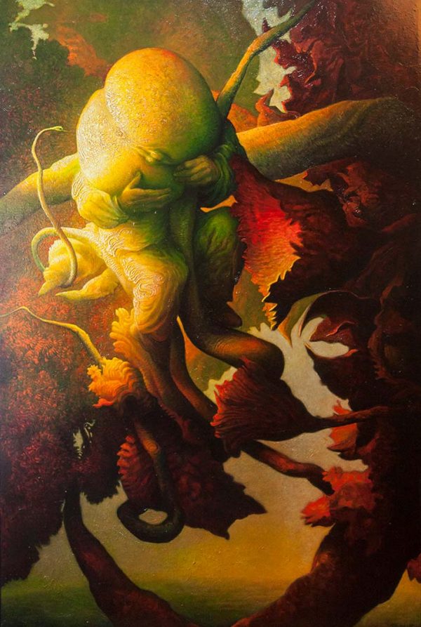 Finalmente il frutto - OLIO SU TELA, 100x150 cm