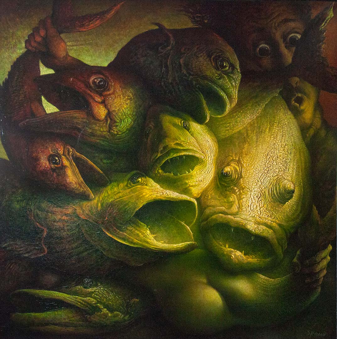 Realta’ di un sogno – OLIO SU TELA, 130×130 cm